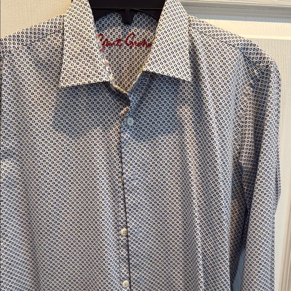 Robert Graham Blue Patterned Men's Shirt